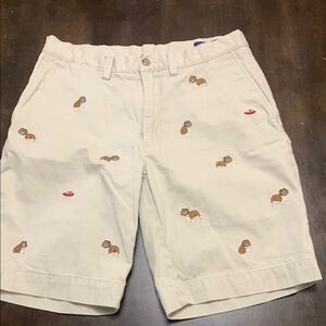 Polo by Ralph Lauren Cream Flat Front Shorts